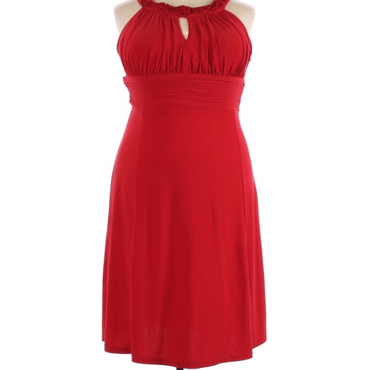 Dress Barn Collection Red Party Cocktail Dress